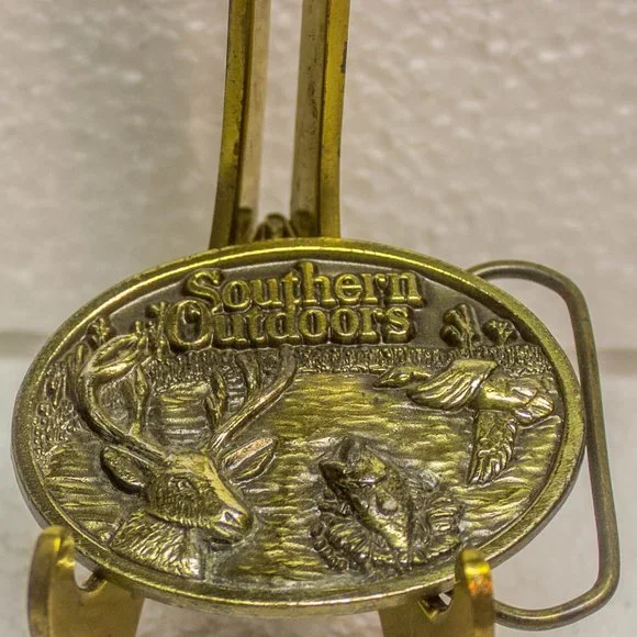 Vintage 1986 Limited Edition Southern Outdoors Belt Buckle - Picture 1 of 5